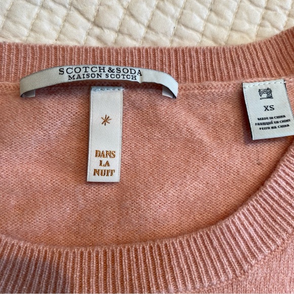Scotch & Soda Pink Wool Cashmere Sweater Size XS Old Money Heritage Capsule - Picture 15 of 16